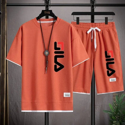 Nuevo conjunto de dos piezas de camiseta y pantalones cortos