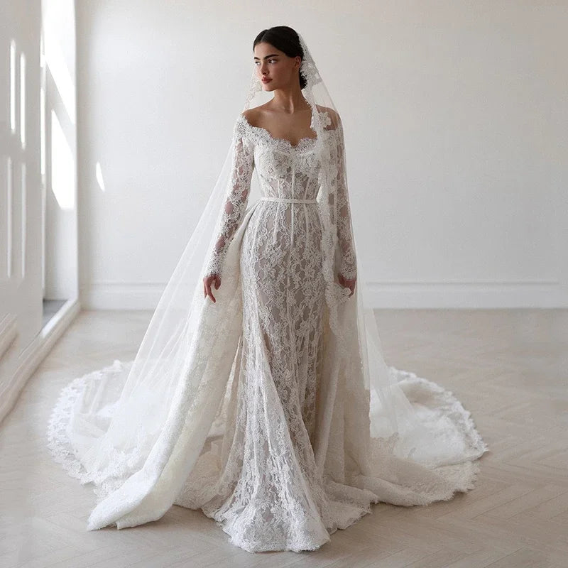 Vestidos de novia de sirena elegantes y personalizados