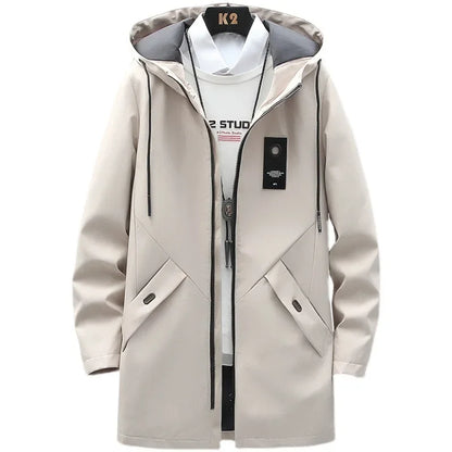 Chaqueta con capucha para hombre, nueva chaqueta de otoño 2025