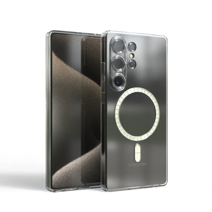 Funda de silicona suave de lujo Magsafe para Samsung Galaxy S25 Ultra