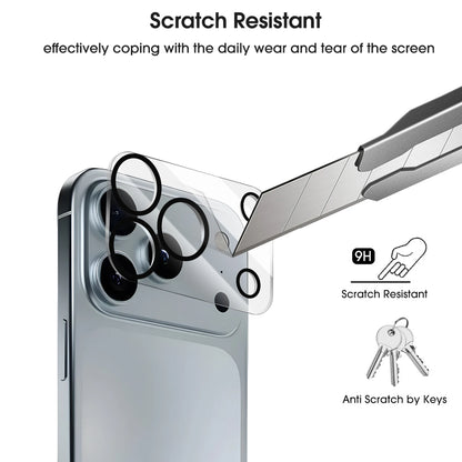 3 protectores de lente de cámara de vidrio templado para iPhone 17