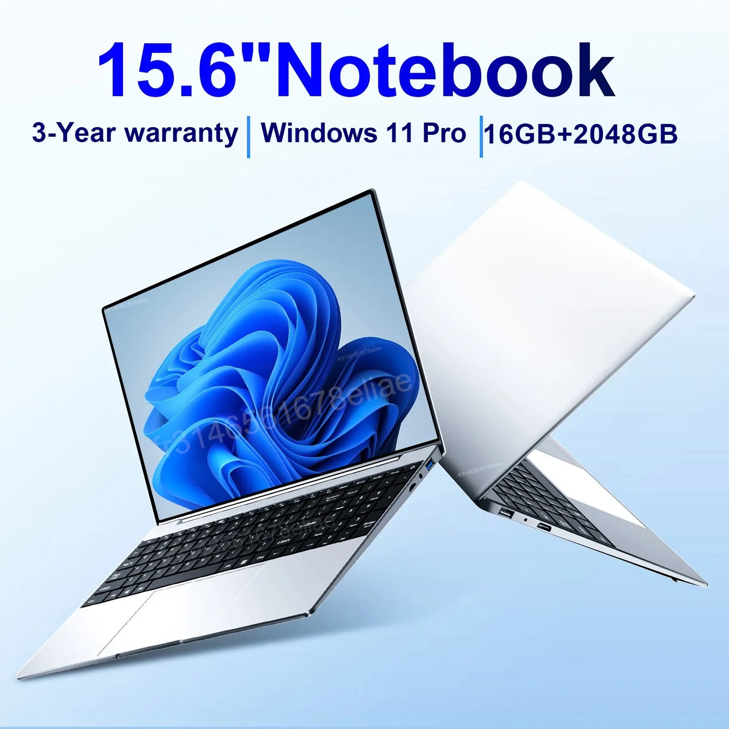 Portátil ultradelgado de 15,6", 16 GB de RAM, 2 TB de SSD, Intel N3700