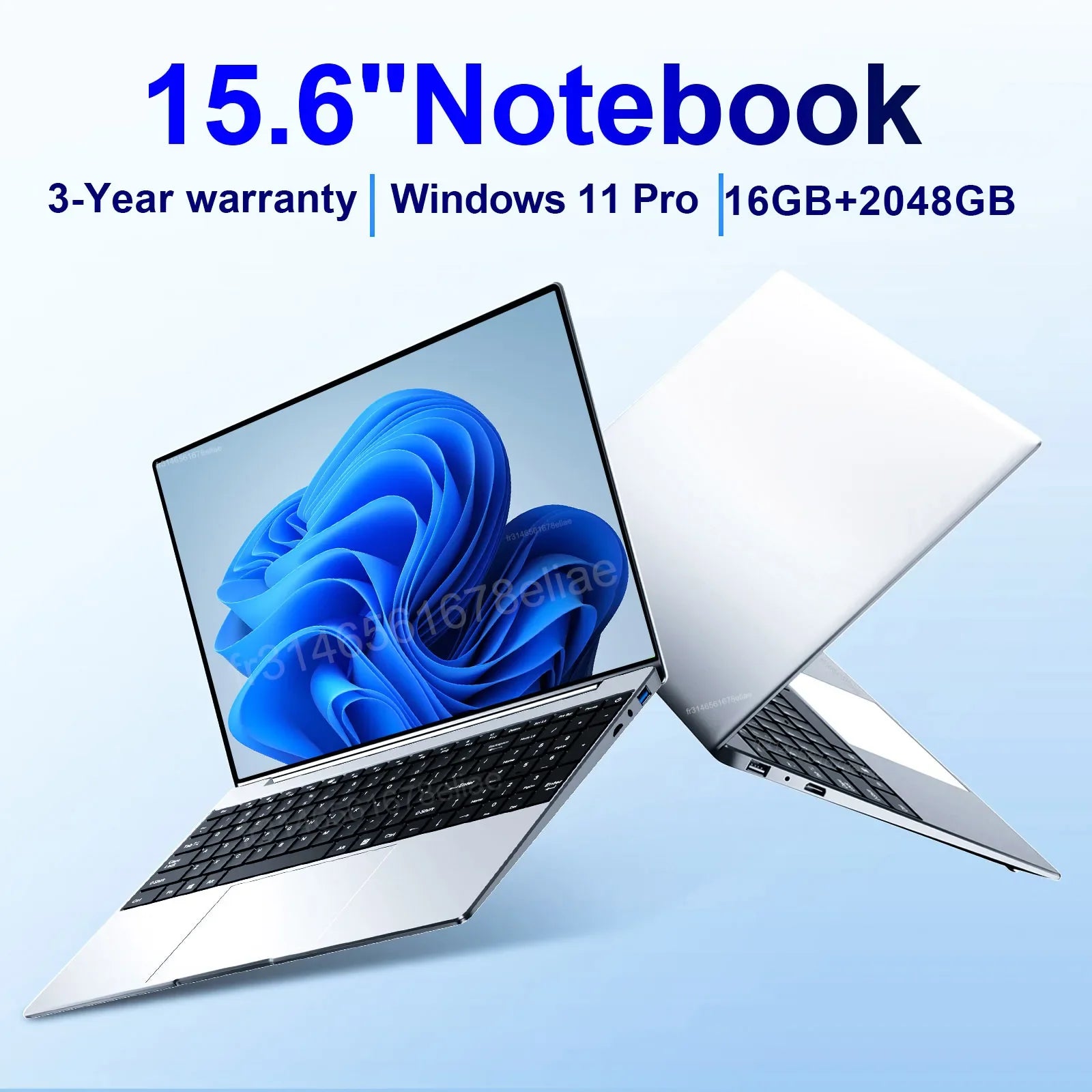 Portátil ultradelgado de 15,6", 16 GB de RAM, 2 TB de SSD, Intel N3700