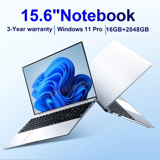 Portátil ultradelgado de 15,6", 16 GB de RAM, 2 TB de SSD, Intel N3700