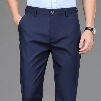 Pantalones casuales elegantes para hombre, elásticos, deportivos