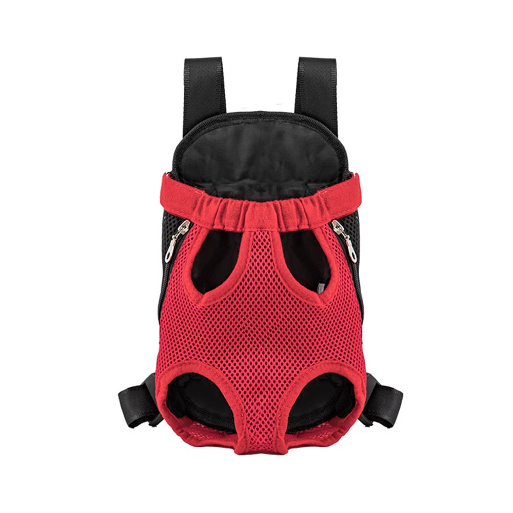 Bolsa de transporte ajustable para gatos, mochila de doble hombro para mascota