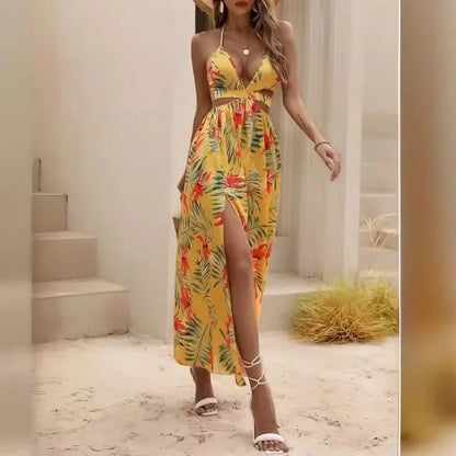 Vestido de fiesta de verano 2024 para mujer, elegante, estampado