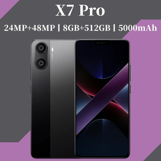 Global Vision X7 Pro Ultra Smartphone 5G Android 8 GB RAM 512 GB ROM