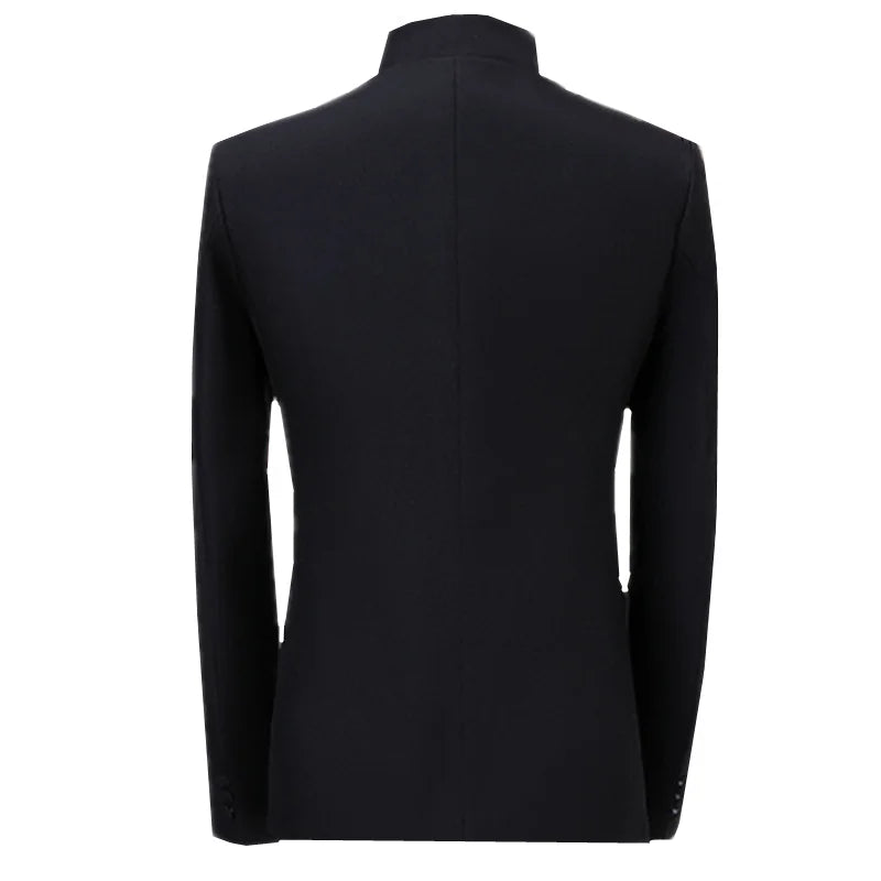 Traje floral de cuello alto para hombre, ropa de lentejuelas de lujo
