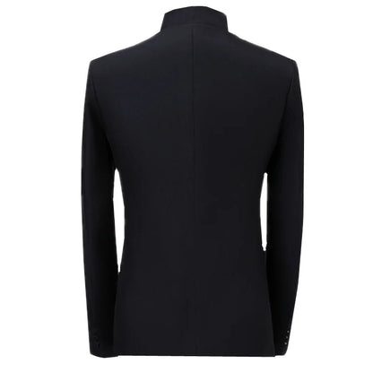 Traje floral de cuello alto para hombre, ropa de lentejuelas de lujo