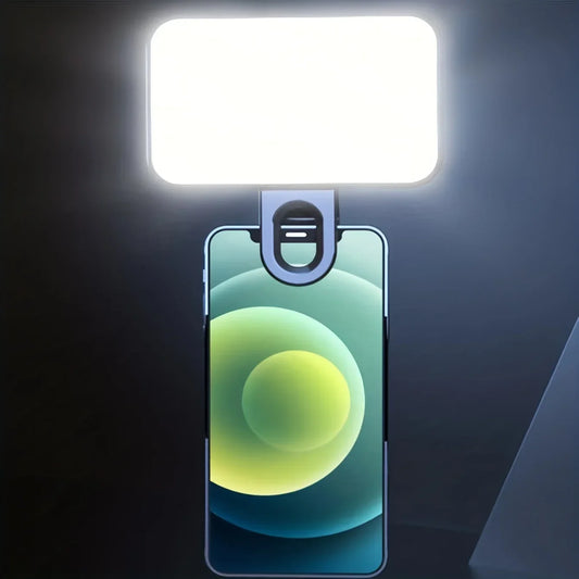 Mini luz de relleno recargable para selfies: 3 modos de color