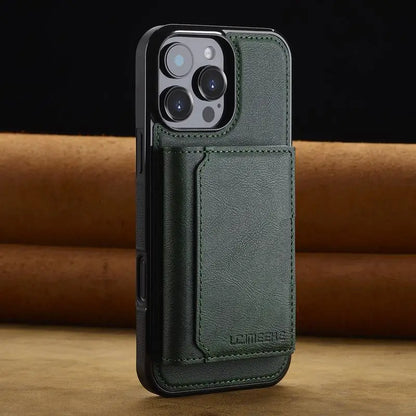 Funda de cuero para iPhone 16 Pro Max 16E, lujosa funda tipo cartera