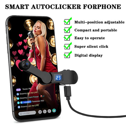 Clicker de pantalla automático digital para teléfono móvil, aplicaciones