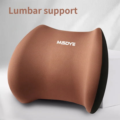 Reposacabezas/soporte lumbar para coche, almohada para el cuello