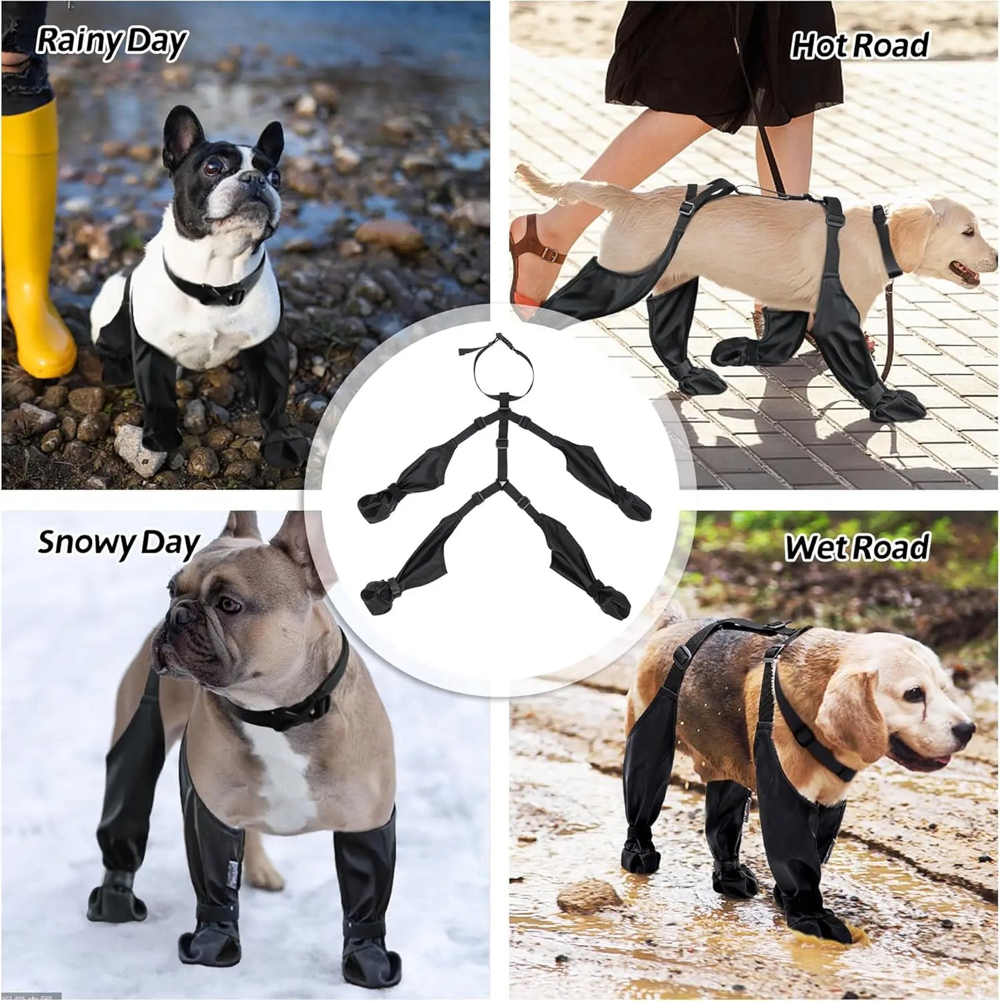 Botas impermeables para perros, accesorio para calzado de exterior