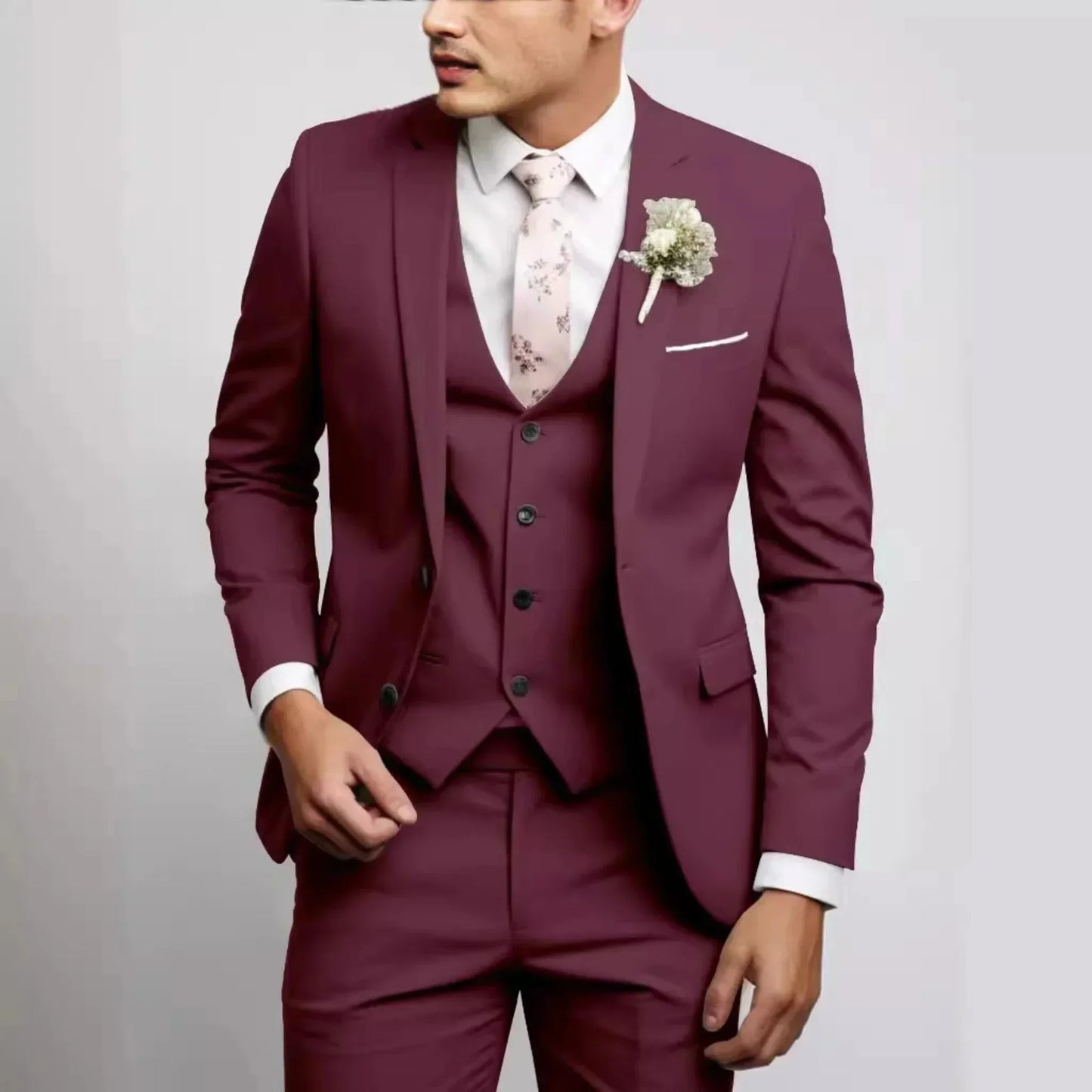 Trajes de hombre de corte entallado, corte regular, elegante