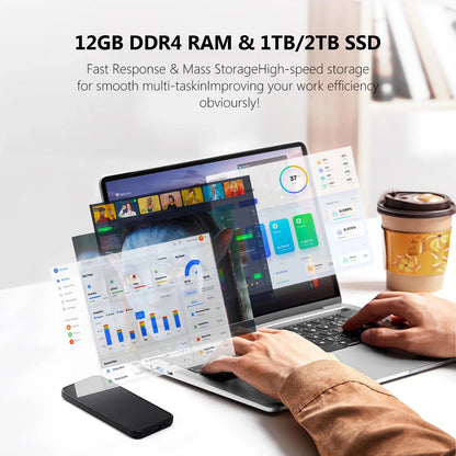 Computadora portátil con Windows 11 Pro, Intel Atom A3950 2025