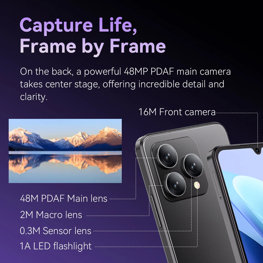 Smartphone Cubot A40, Android 15, 12 GB de RAM + 256 GB de ROM