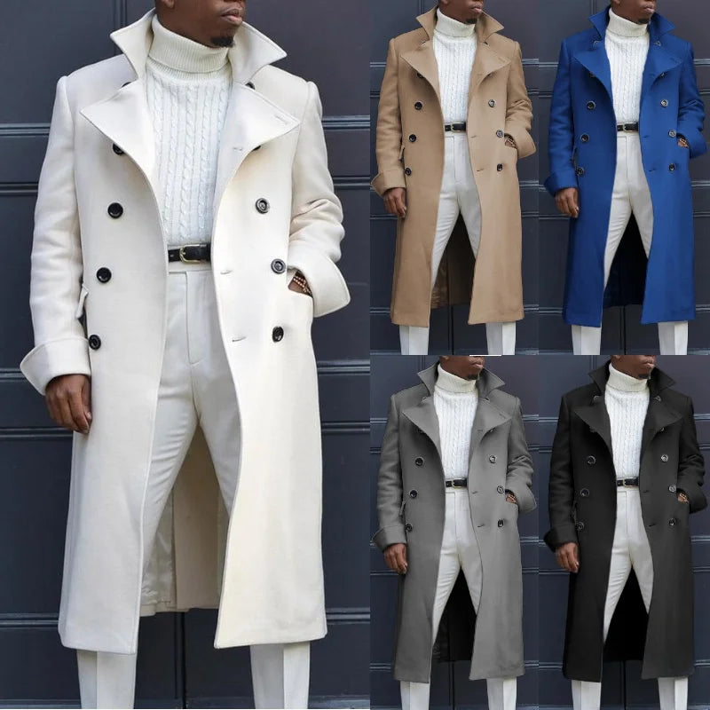 Gabardina para hombre, primavera otoño 2024, nueva moda coreana