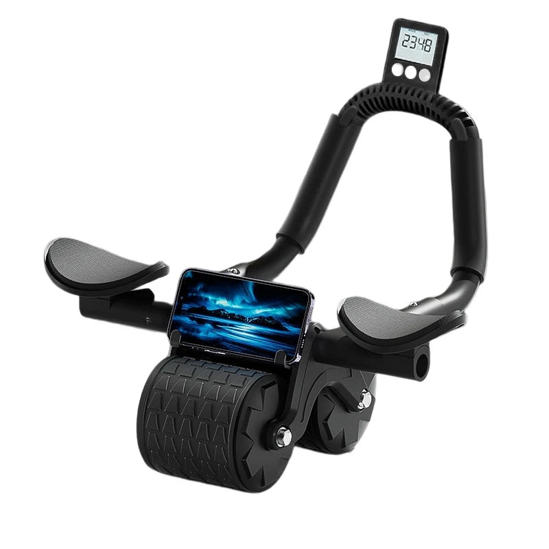 Rueda abdominal de rebote con soporte para codos, rodillo para abdominales