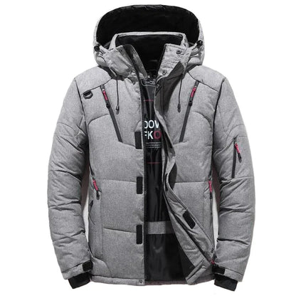 Chaqueta de invierno para hombre, informal, de plumón, cálida