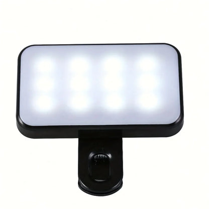 Mini luz de relleno recargable para selfies: 3 modos de color