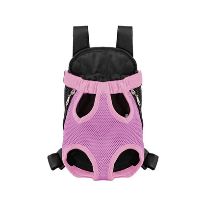 Bolsa de transporte ajustable para gatos, mochila de doble hombro para mascota