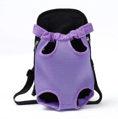 Bolsa de transporte ajustable para gatos, mochila de doble hombro para mascota