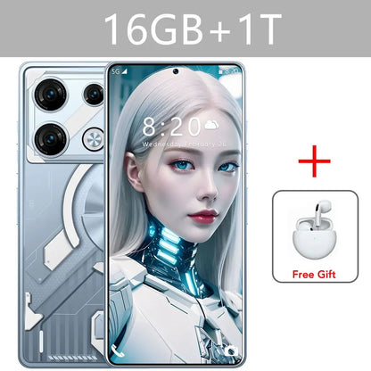 Nuevo teléfono inteligente GT10 Pro original 7.3HD 16G + 1T 5G Dual Sim
