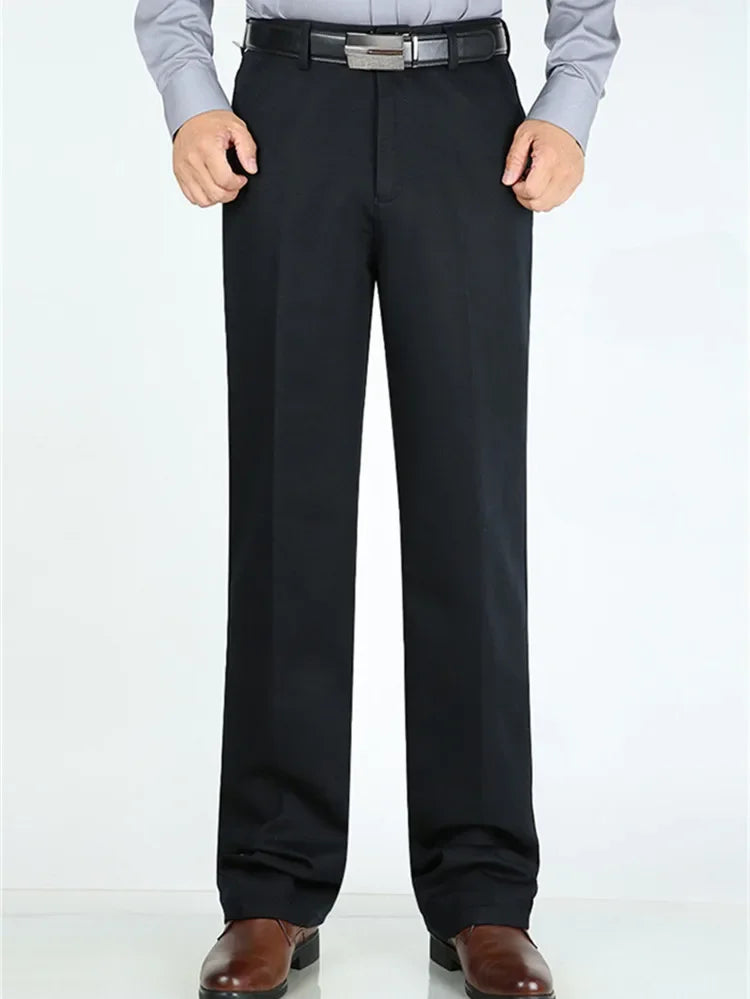 Pantalones de traje para hombre, pantalones formales de vestir