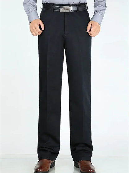 Pantalones de traje para hombre, pantalones formales de vestir