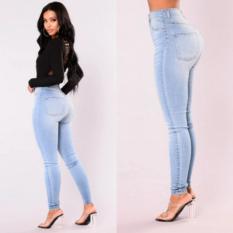 Pantalones vaqueros ajustados  para mujer, pantalones vaqueros