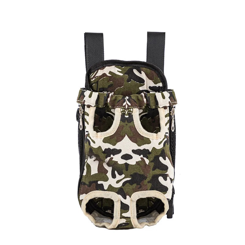 Bolsa de transporte ajustable para gatos, mochila de doble hombro para mascota