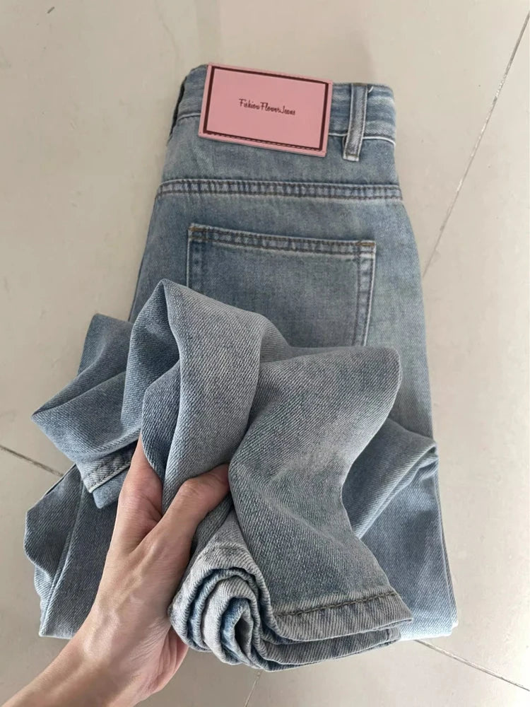 Pantalones vaqueros holgados  para mujer, estilo vintage