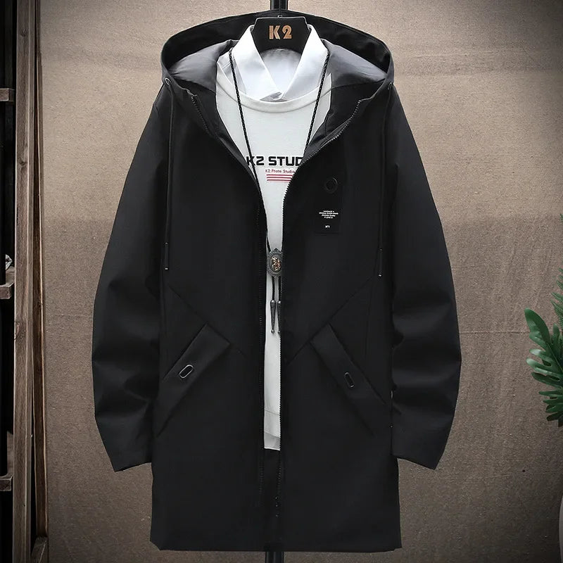 Chaqueta con capucha para hombre, nueva chaqueta de otoño 2025