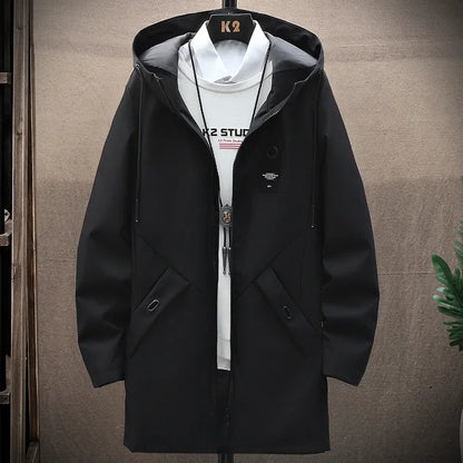 Chaqueta con capucha para hombre, nueva chaqueta de otoño 2025