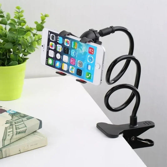 Soporte para teléfono móvil con clip de 360 grados, 70 cm, portátil