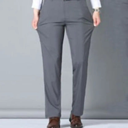 Pantalones de traje de seda de hielo para hombre Pantalones holgados