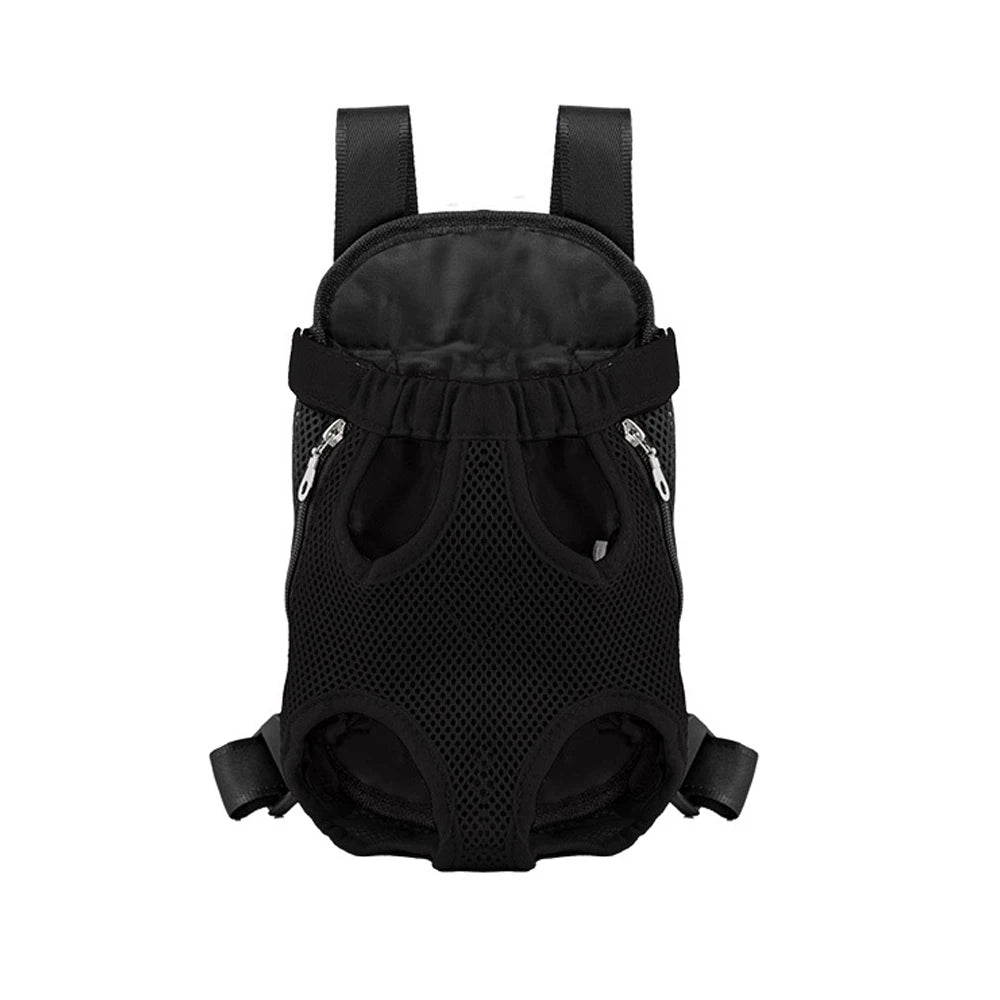 Bolsa de transporte ajustable para gatos, mochila de doble hombro para mascota
