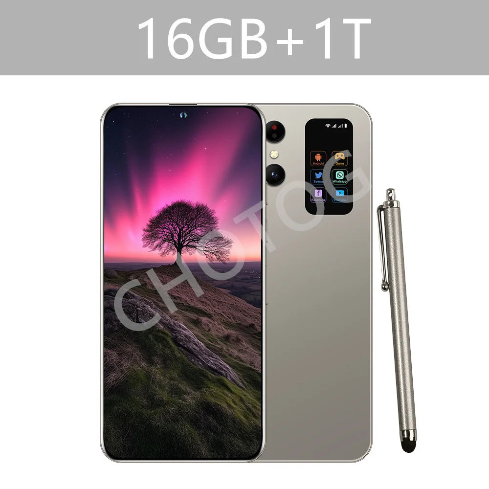 Teléfonos celulares S+ 25 Ultra Original 7.3HD 5G Dual SIM Smartphone