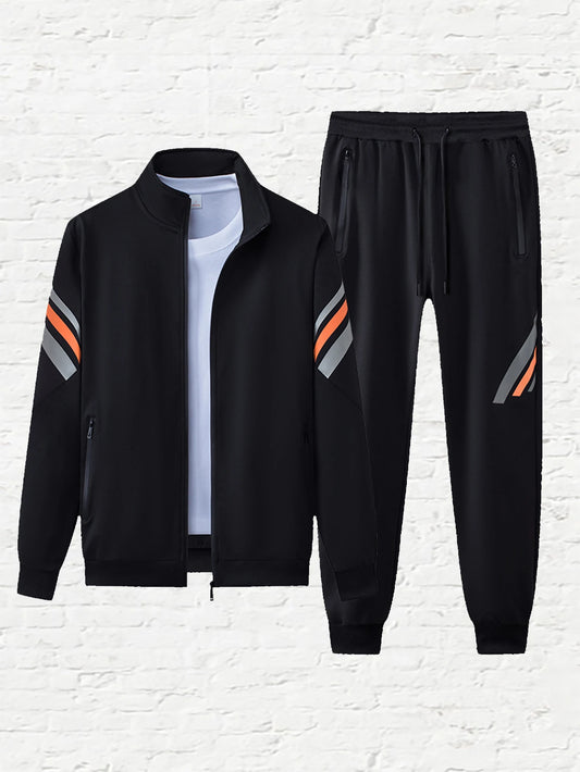 Chándal informal de otoño e invierno para hombre, conjunto de 2 piezas