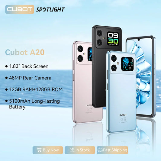 [Estreno mundial] Cubot A20 Smartphone Android 14 12 GB (4 GB + 8 GB