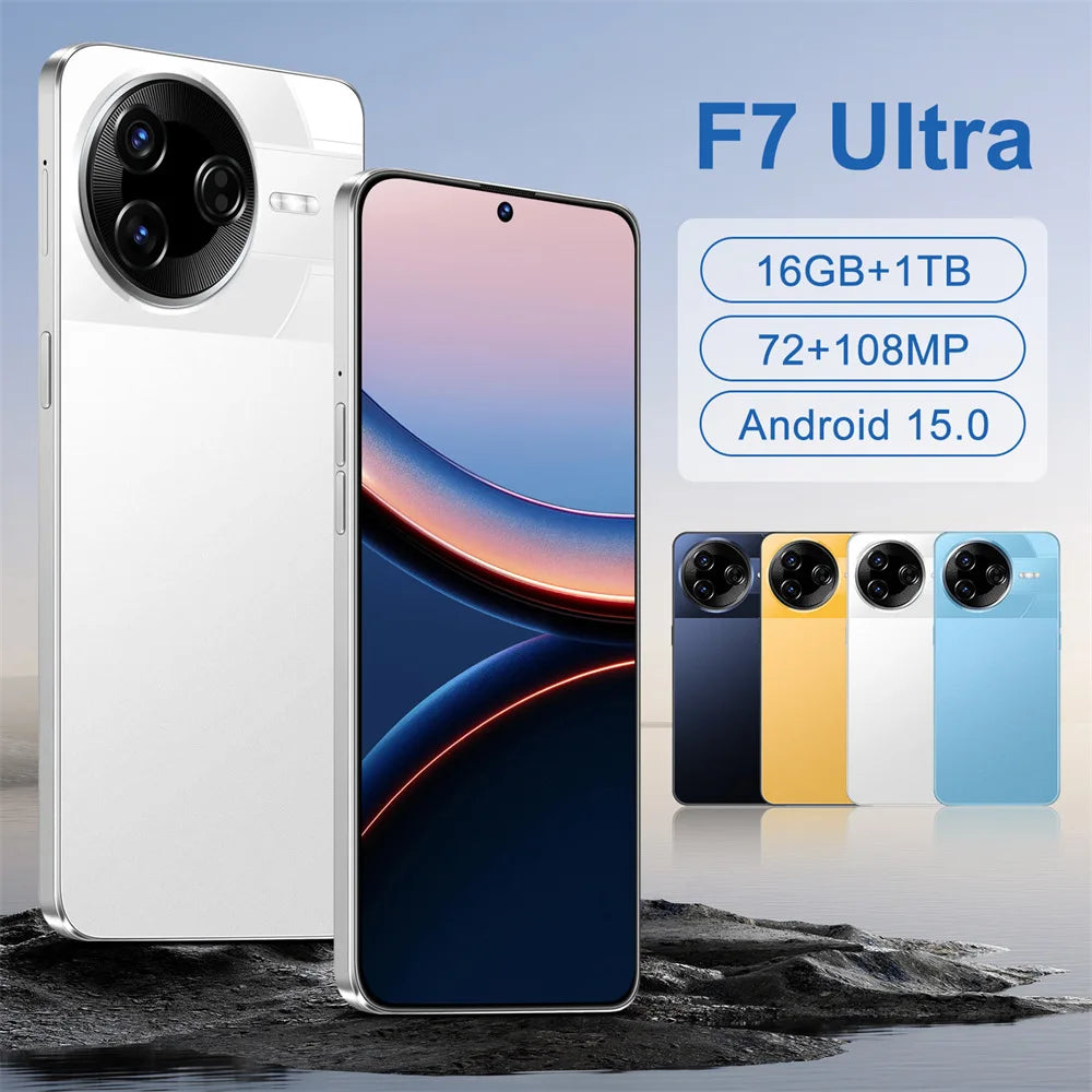 Nuevo teléfono inteligente F7 Ultra original de 7,3 pulgadas, 5G