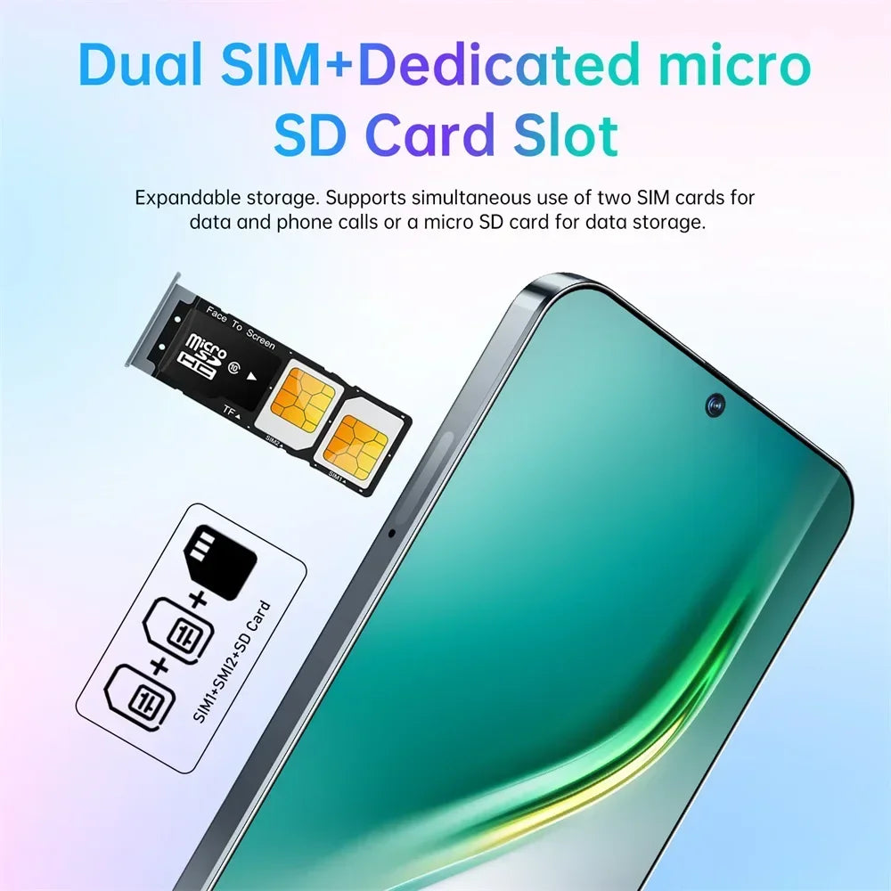 Teléfono inteligente C40 Pro original con Android 14, 8000 mAh, 108 MP