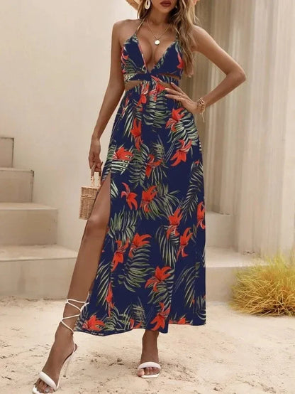 Vestido de fiesta de verano 2024 para mujer, elegante, estampado