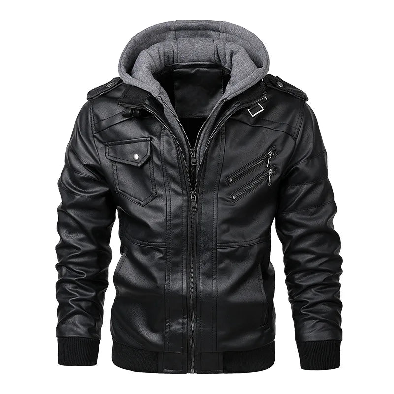 Nuevas chaquetas de cuero KB para hombre, chaquetas casuales