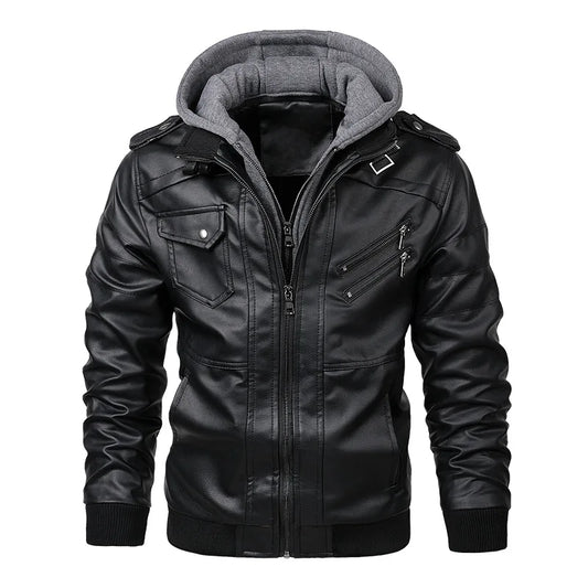 Nuevas chaquetas de cuero KB para hombre, chaquetas casuales