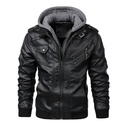 Nuevas chaquetas de cuero KB para hombre, chaquetas casuales