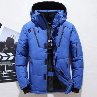 Chaqueta de invierno para hombre, informal, de plumón, cálida