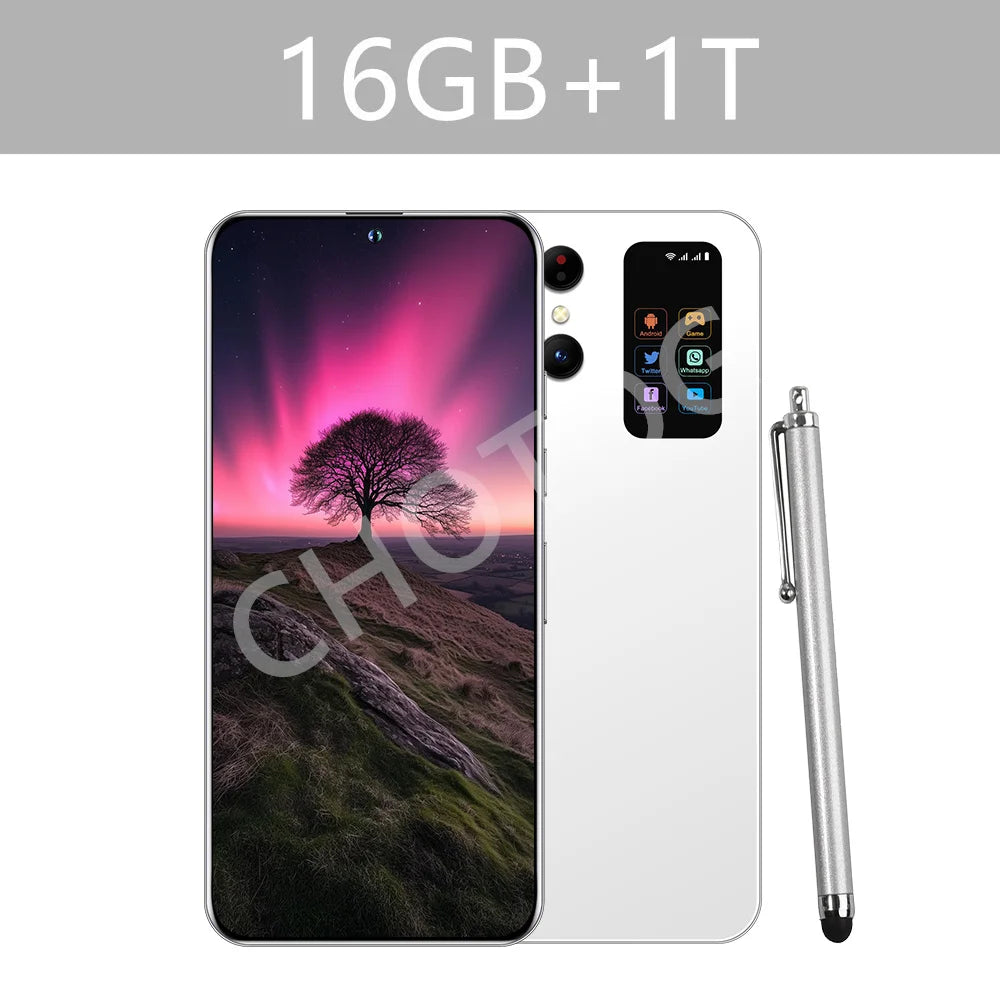 Teléfonos celulares S+ 25 Ultra Original 7.3HD 5G Dual SIM Smartphone